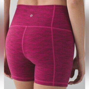 Lululemon  * Groove Short  (Roll Down Regular) - Diamond Jacquard Berry Rumble